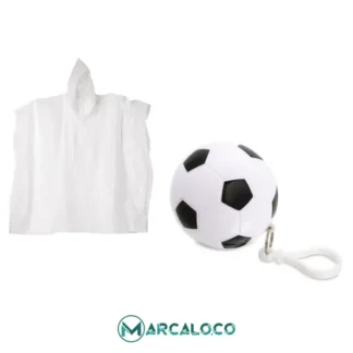 Llavero Fútbol con Capa Blanco y Negro