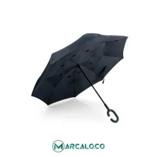 Paraguas 23" Rev Urano Negro / Azul Rey